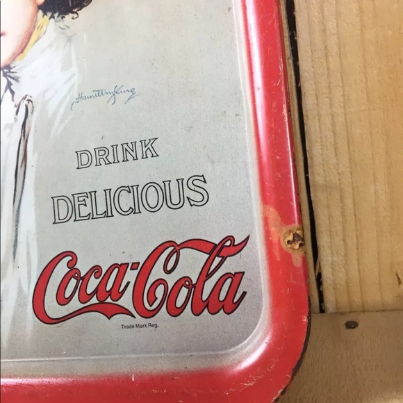 Coca-Cola Serving Tray Hamilton King,1909 Girl - Picture 5 of 8
